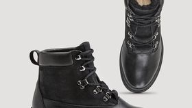 hessnatur Damen Schnürboots - schwarz - Größe 40