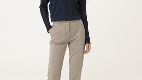 hessnatur Damen Chino aus Bio-Baumwolle - beige - Größe 34