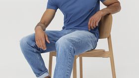 hessnatur Herren Premium T-Shirt Regular aus Bio-Baumwolle - blau - Größe 56