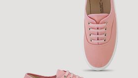 hessnatur Damen Sneaker Canvas - rosa - Größe 42
