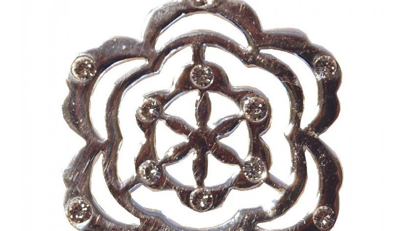 Anhänger "Saat des Lebens" 12 Zirkon 925er Silber 3,9g