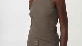 hessnatur Damen Ripp-Tanktop aus Bio-Baumwolle - lila - Größe 36