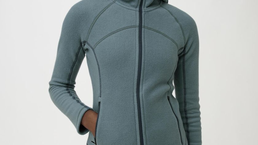 hessnatur Damen-Outdoor Softfleece-Jacke aus Bio-Baumwolle - blau - Größe 44