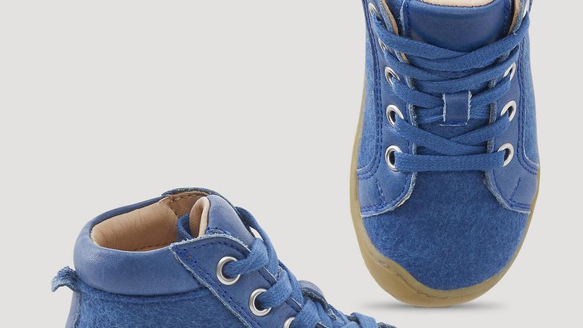 hessnatur Kinderschuhe Filzschuh BetterRecycling - blau - Größe 28