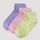 hessnatur Kinder  Sneaker Socken im 3er-Pack aus Bio-Baumwolle - lila - Größe 31-34