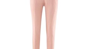 Living Crafts Relax-Hose: Jogginghose Damen rosa, grün & beige