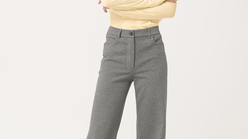 hessnatur Damen Jersey-Hose aus Bio-Baumwolle - grau - Größe 44