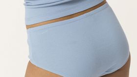 hessnatur Damen Panty low cut im 2er-Set aus Bio-Baumwolle - blau - Größe 34