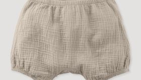 hessnatur Baby Musselin-Shorts aus Bio-Baumwolle - beige - Größe 74/80