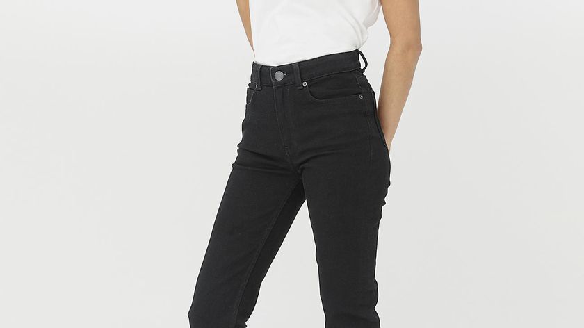 hessnatur Damen Coreva™ Jeans LINN High Rise Slim aus Bio-Denim - schwarz - Größe 27/32