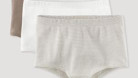 hessnatur Kinder  Panty im 3er-Set aus Bio-Baumwolle - lila - Größe 158/164