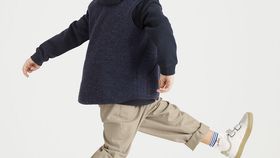 hessnatur Kinder Hoodie aus Bio-Baumwolle - blau - Größe 158/164