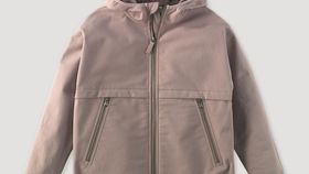 hessnatur Kinder Softshell Jacke aus Bio-Baumwolle - lila - Größe 110/116