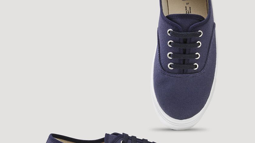 hessnatur Damen Sneaker Canvas - blau - Größe 42