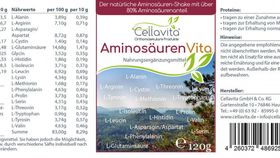 Aminos?uren Vita (nat?rliche Aminos?uren & Proteine) 120g im Glas