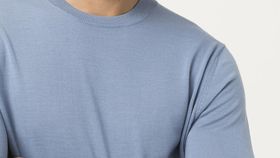 hessnatur Herren Pullover aus Bio-Merinowolle - blau - Größe 54