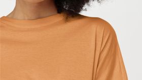 hessnatur Damen Kurzarm-Shirt aus Bio-Baumwolle - orange - Größe 44