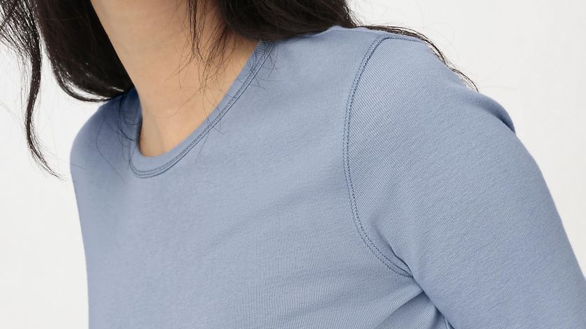 hessnatur Damen Softrib Shirt Slim aus Bio-Baumwolle und TENCEL™ Modal - blau - Größe 38