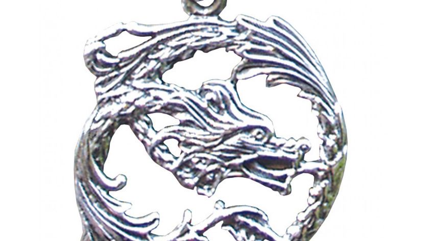 Anhänger "Drache kreisförmig" 2,5cm Silber 925 6,3g