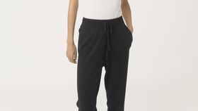 hessnatur Damen Strickhose aus Bio-Schurwolle mit Kaschmir - schwarz - Größe 38