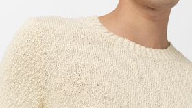 hessnatur Herren Pullover aus Bio-Baumwolle - natur - Größe 46