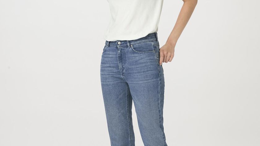 hessnatur Damen Jeans BEA High Rise Straight Cropped aus Bio-Denim - blau - Größe 30/30