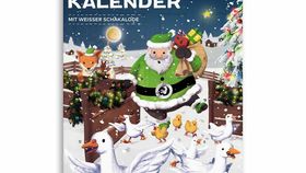 Adventskalender Vegan 2022 mit weißer Schokolade gefüllt