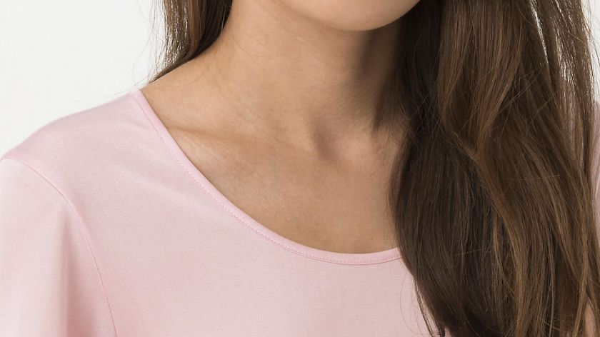 hessnatur Damen Kurzarm-Shirt aus Bio-Seide - rosa - Größe 36