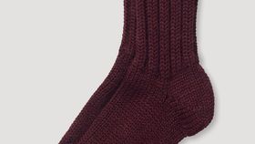 hessnatur Unisex Stricksocken aus Bio-Merinowolle - lila - Größe 38/39