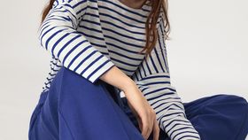 hessnatur Damen Jersey Hose Wide Leg Relaxed aus Bio-Baumwolle - blau - Größe 38