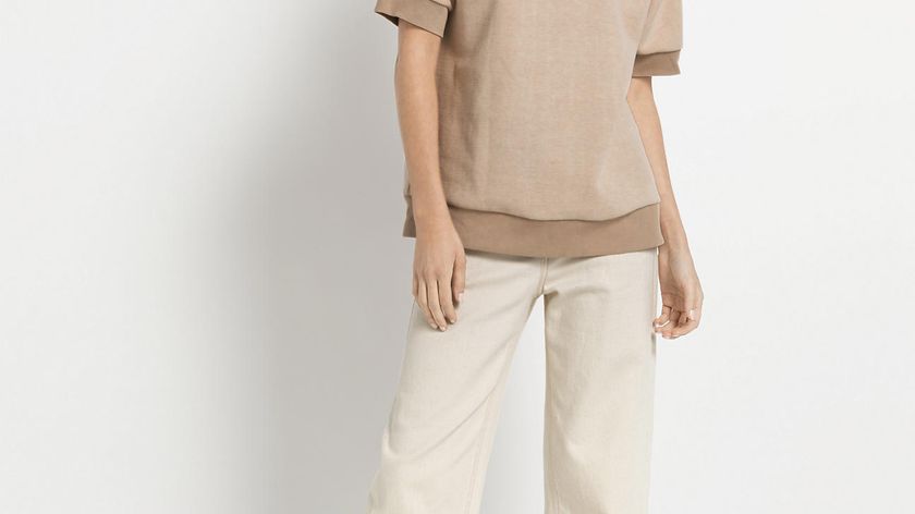 hessnatur Damen Pflanzengefärbtes Shirt aus Bio-Baumwolle mit Kapok - beige - Größe 42