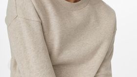 hessnatur Loungewear Sweatshirt aus Bio-Baumwolle - beige - Größe 40