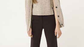 hessnatur Damen Tweed-Pullunder aus Bio-Schurwolle - beige - Größe 36