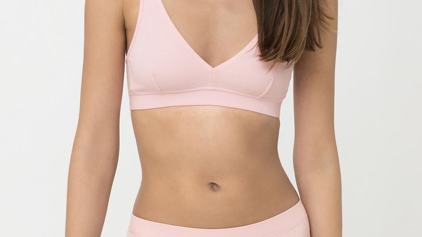 hessnatur Damen Ripp-Taillenslip High Waist aus Bio-Baumwolle - rosa - Größe 46