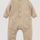 hessnatur Baby Sweat-Overall mineralgefärbt aus Bio-Baumwolle - beige - Größe 86/92