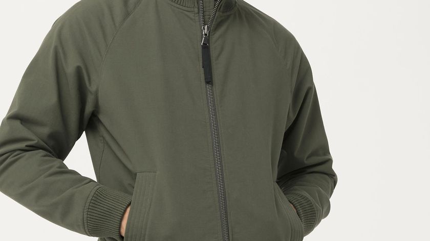 hessnatur Herren Blouson-Jacke Softshell aus Bio-Baumwolle - grün - Größe 46