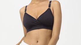 hessnatur Damen Still-Bustier aus Bio-Baumwolle - schwarz - Größe XL