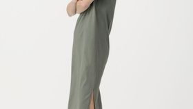 hessnatur Damen Jersey-Kleid aus Bio-Baumwolle - grün - Größe 42