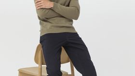 hessnatur Herren Pullover aus Schurwolle mit Kaschmir - beige - Größe 46