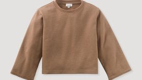 hessnatur Kinder Sweatshirt BetterRecycling aus Bio-Baumwolle - braun - Größe 134/140