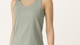 hessnatur Damen Tanktop aus Bio-Baumwolle - grün - Größe 38