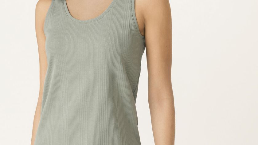 hessnatur Damen Tanktop aus Bio-Baumwolle - grün - Größe 38