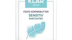 Klar Feste Körperbutter sensitiv: intensive Naturpflege