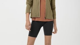 hessnatur Damen-Outdoor Performance Jacke aus Bio-Merinowolle mit Bio-Baumwolle - beige - Größe 38