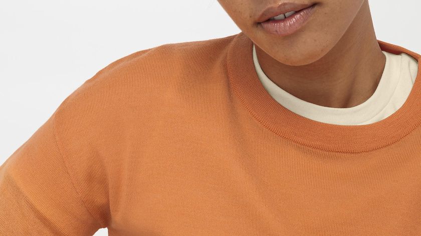 hessnatur Damen Strickpullover Regular aus Bio-Merinowolle - orange - Größe 42