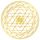 Aufkleber Set 4x3cm/1x7,5cm gold-transparent Sri-Yantra