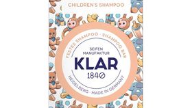 Klar's festes Kindershampoo reinigt sanft und schonend