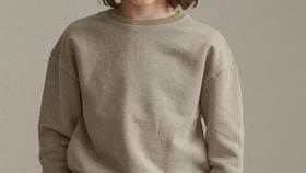 hessnatur Kinder Sweatshirt aus Bio-Baumwolle - beige - Größe 146/152