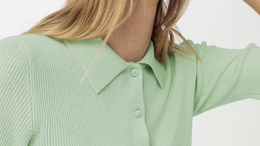 hessnatur Damen Polo-Pullover aus Seide mit Bio-Baumwolle - grün - Größe 40