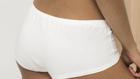 hessnatur Damen Panty low cut im 2er Set aus Bio-Baumwolle - weiß - Größe 44